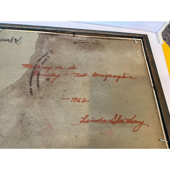 Gorgeous vintage original oil painting on board sailing ship 1962 Linda Slattery - Picture 13 of 13